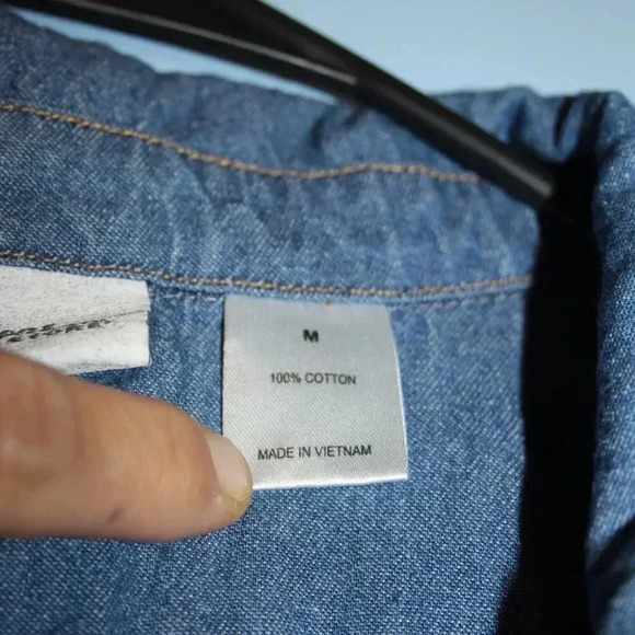 Vermont Country Store Brand Denim Midi Dress with Pockets Modest - Picture 5 of 12